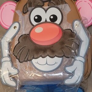 Loungefly Cartoon Character Backpack in Pink and Brown